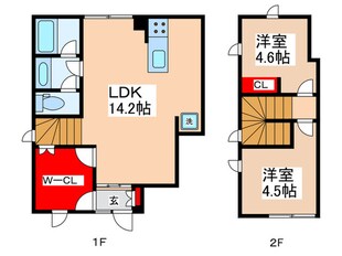 BOW！ＨＯＵＳＥ　Ｂ棟の物件間取画像